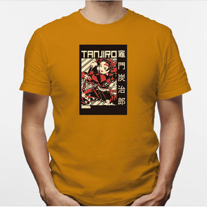 Camisa estampada en algodón para hombre tipo T-shirt Tanjiro