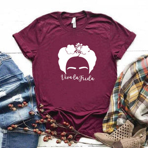 Camisa estampada  tipo T-shirt Viva la Frida
