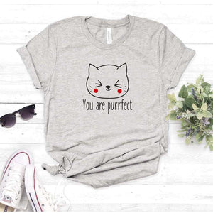 Camisa estampada  tipo T-shirt You Are PuRRRFECT