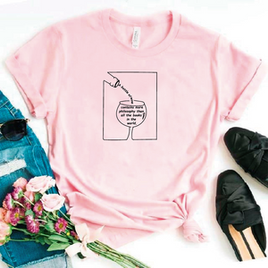 Camisa estampada tipo T-shirt A bottle of wine