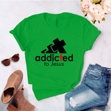 Camiseta estampada unisex T- Shirt Addicted to Jesus