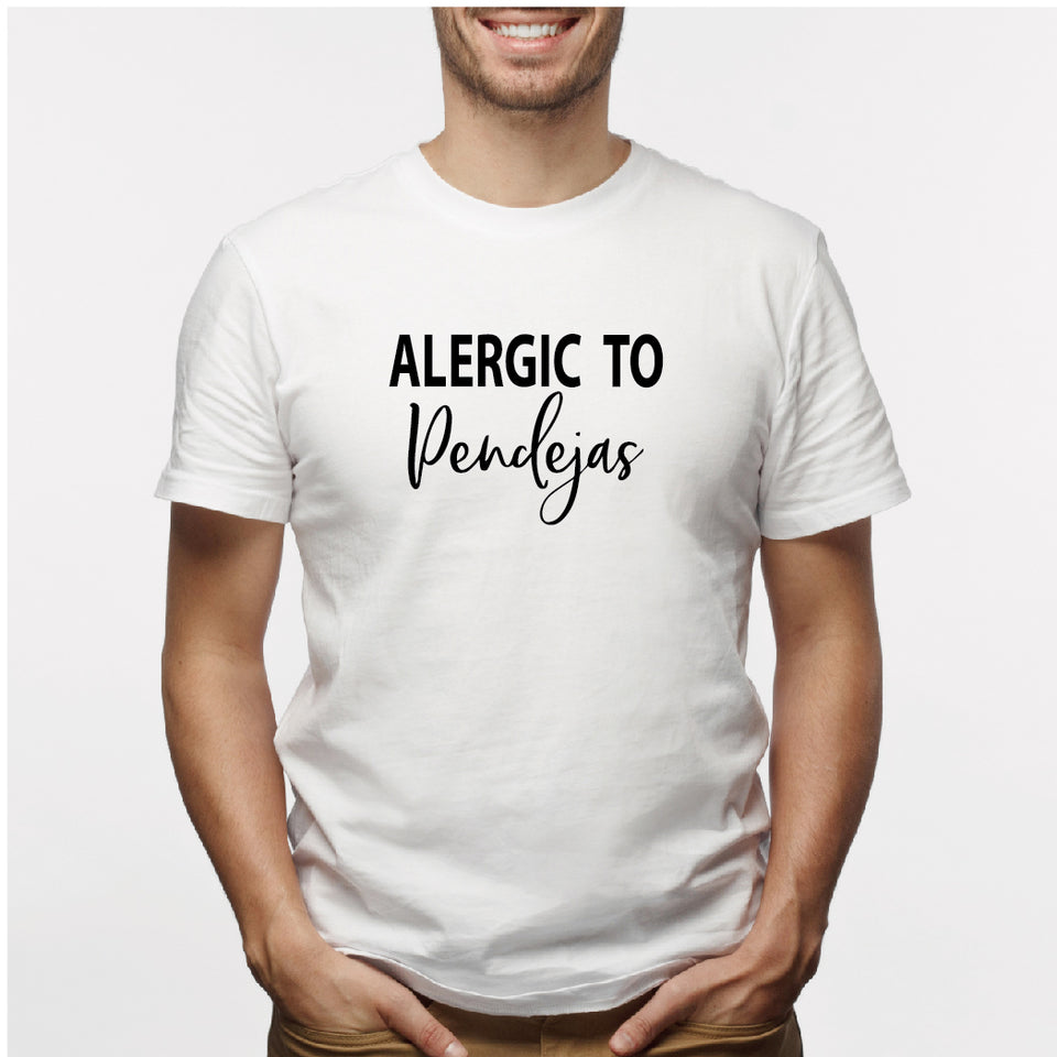 Camisa estampada para hombre  tipo T-shirt Alergic to pendejas