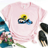 Camisa estampada  tipo T-shirt Amanecer ciclista