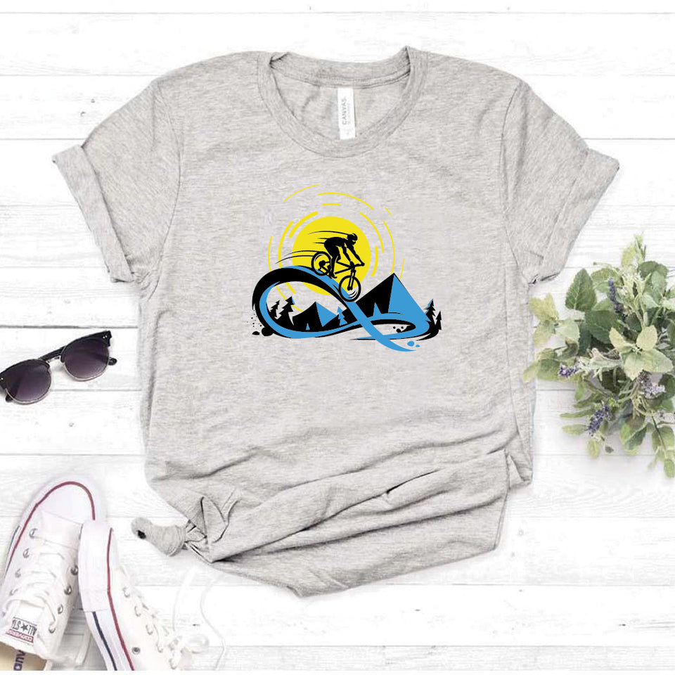 Camisa estampada  tipo T-shirt Amanecer ciclista