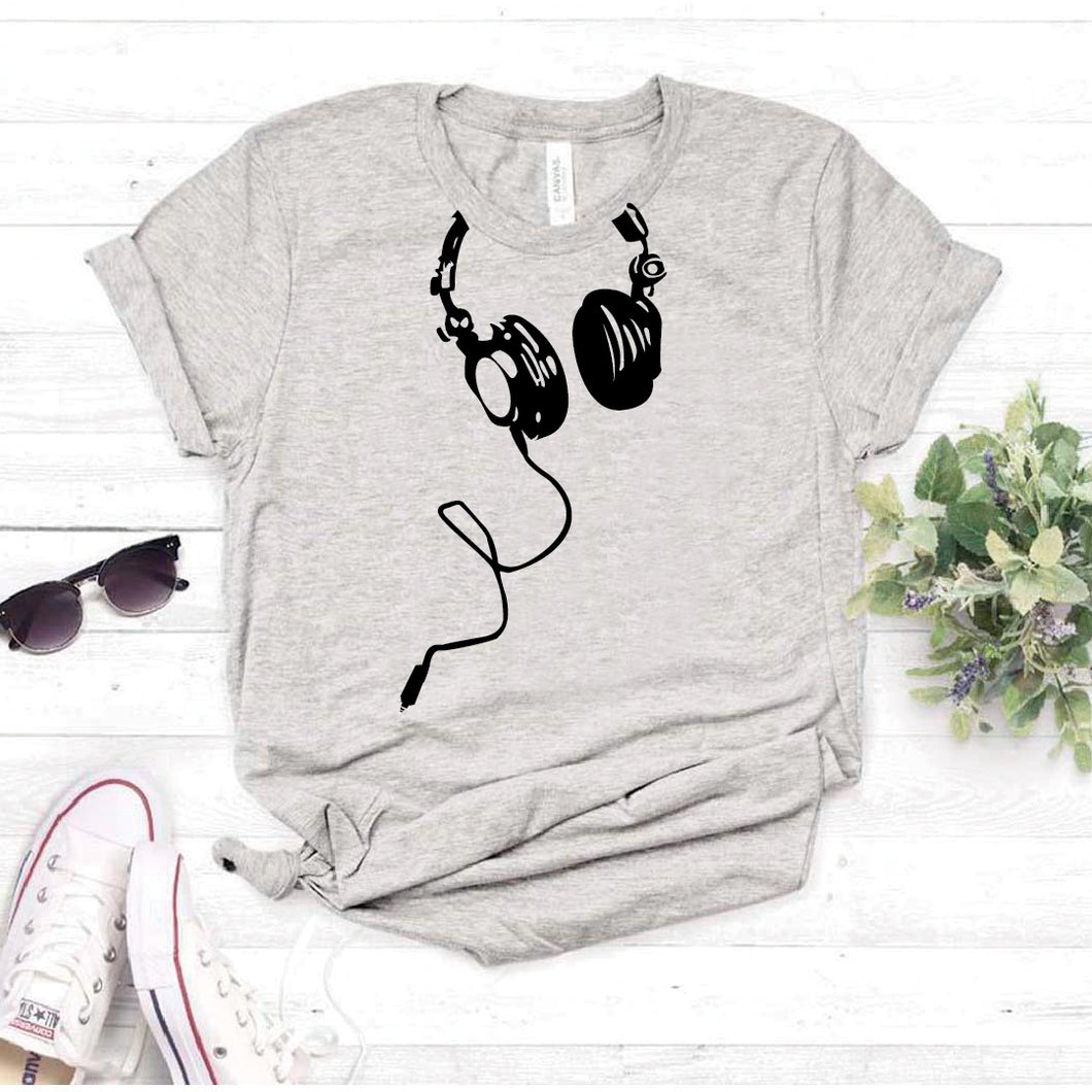 Camisa estampada tipo T- shirt Audifonos