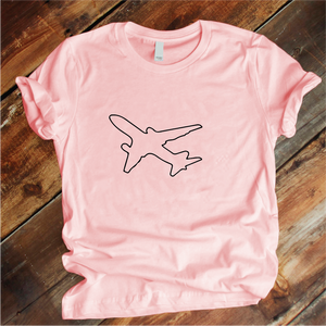 Camiseta estampada tipo T-shirt  Avión (Hombre)