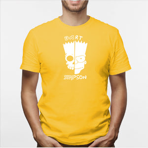 Camisa estampada para hombre  tipo T-shirt Bart simpson