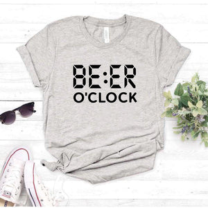 Camisa estampada tipo T- shirt Beer o Clock