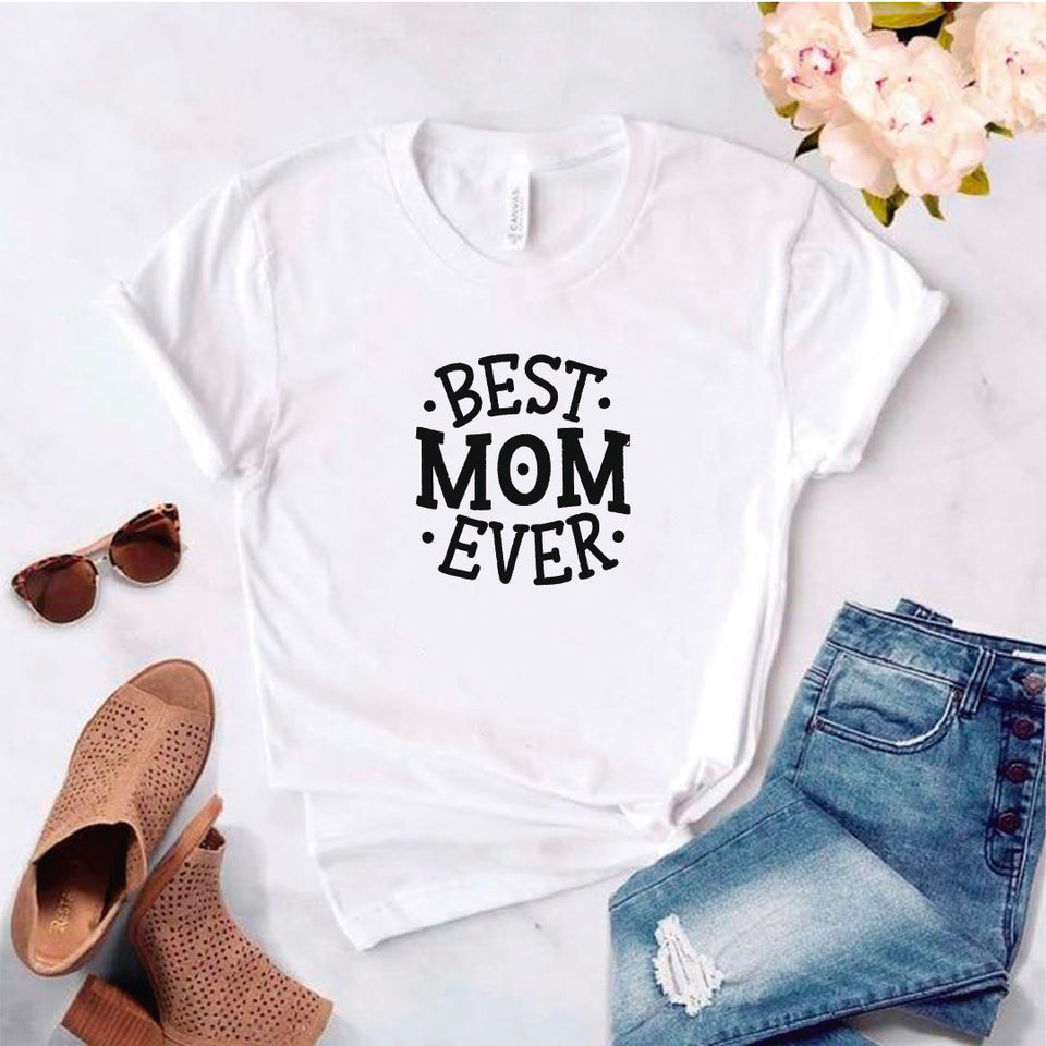 Camisa estampada tipo T- shirt Best mom ever