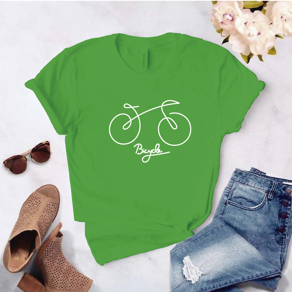 Camisa estampada  tipo T-shirt BICICLETA DIBUJO