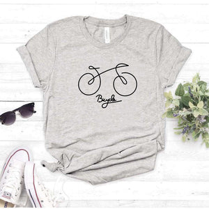 Camisa estampada  tipo T-shirt BICICLETA DIBUJO