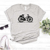 Camisa estampada  tipo T-shirt BICICLETA dibujo garabato