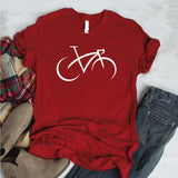 Camisa estampada tipo T- shirt Bicicleta Minimalista