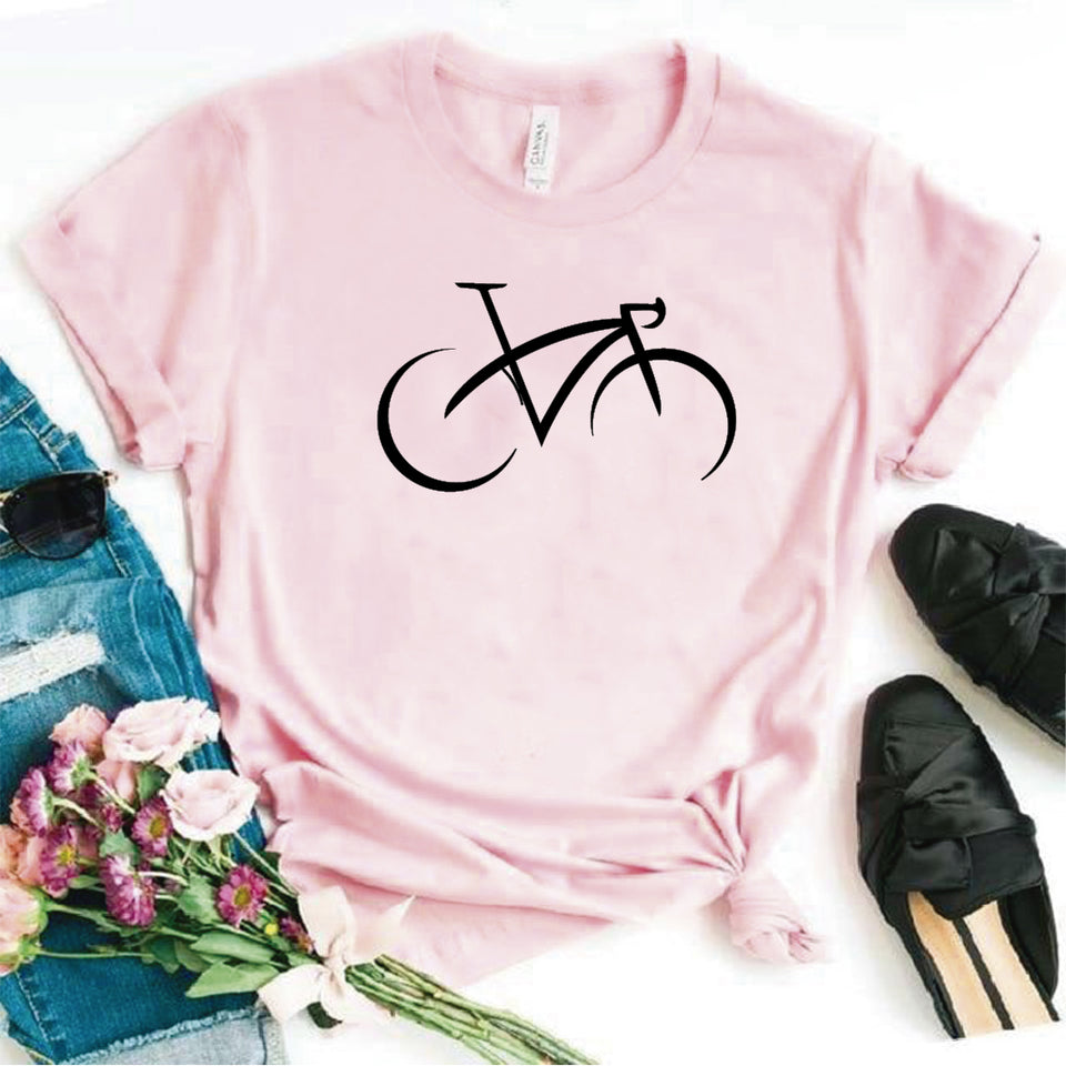 Camisa estampada tipo T- shirt Bicicleta Minimalista