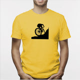 Camisa estampada para hombre  tipo T-shirt Ciclista subiendo