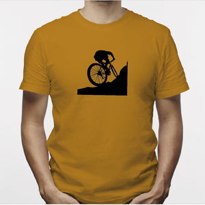 Camisa estampada para hombre  tipo T-shirt Ciclista subiendo