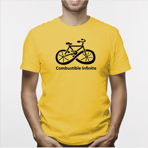 Camisa estampada para hombre  tipo T-shirt BICICLETA COMBUSTIBLE INFINITO