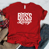 Camisa estampada tipo T- shirt Boss Lady