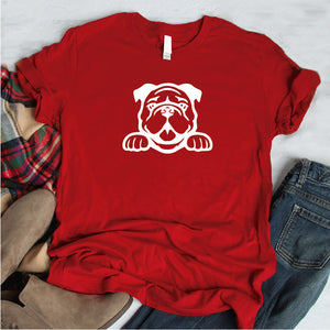 Camisa estampada tipo T- shirt Bulldog