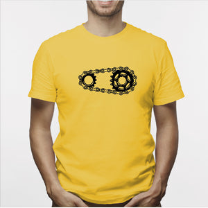 Camisa estampada para hombre  tipo T-shirt Cadena de bicicleta