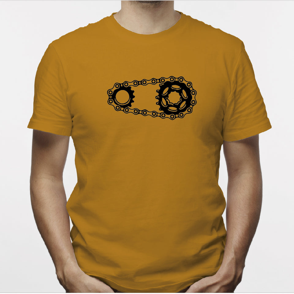 Camisa estampada para hombre  tipo T-shirt Cadena de bicicleta