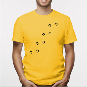 Camisa estampada para hombre  tipo T-shirt Huellas de Caballo