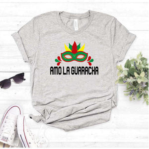 Camiseta Estampada Carnaval T-shirt Amo la Guaracha