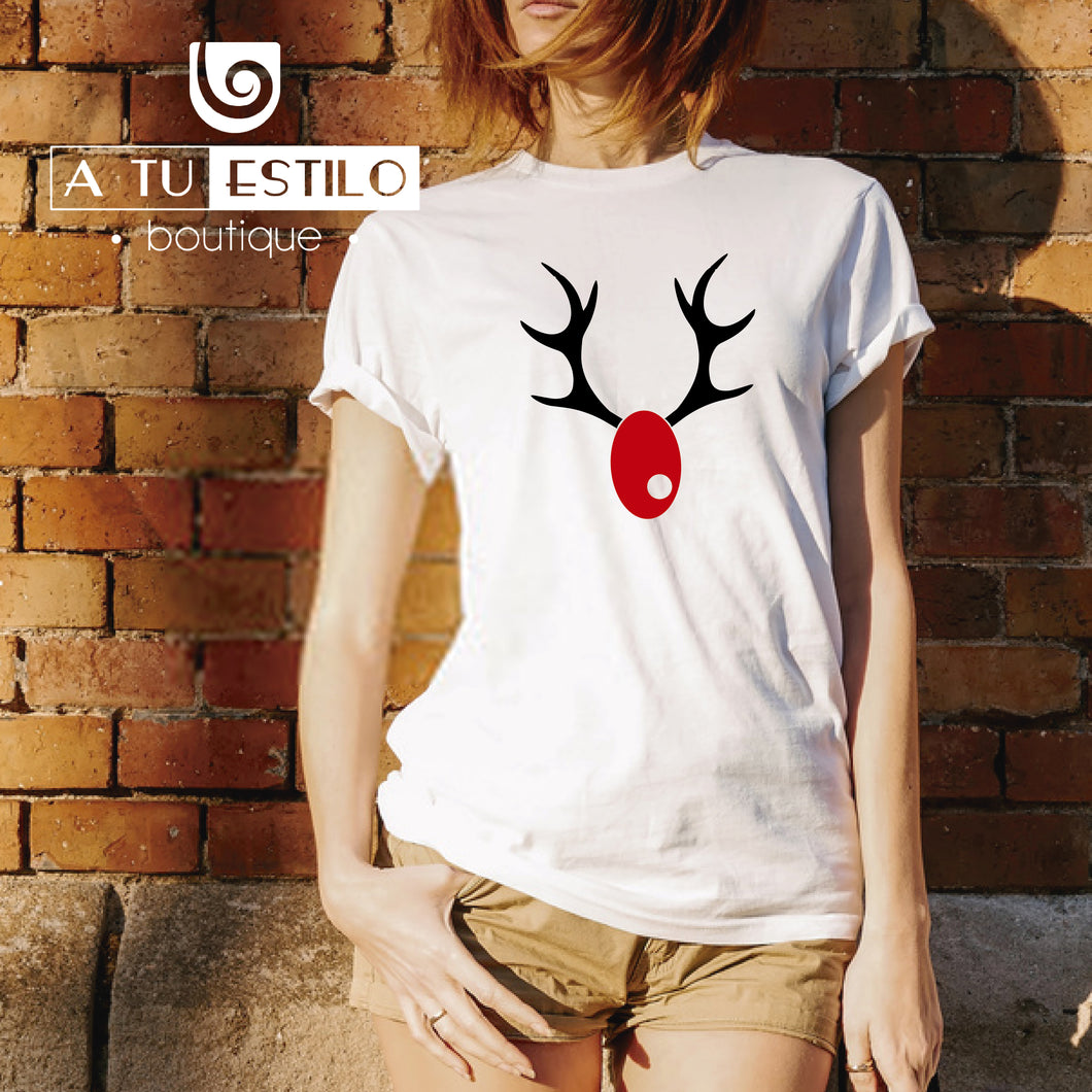 Camiseta T-shirt mujer navidad RENO 5