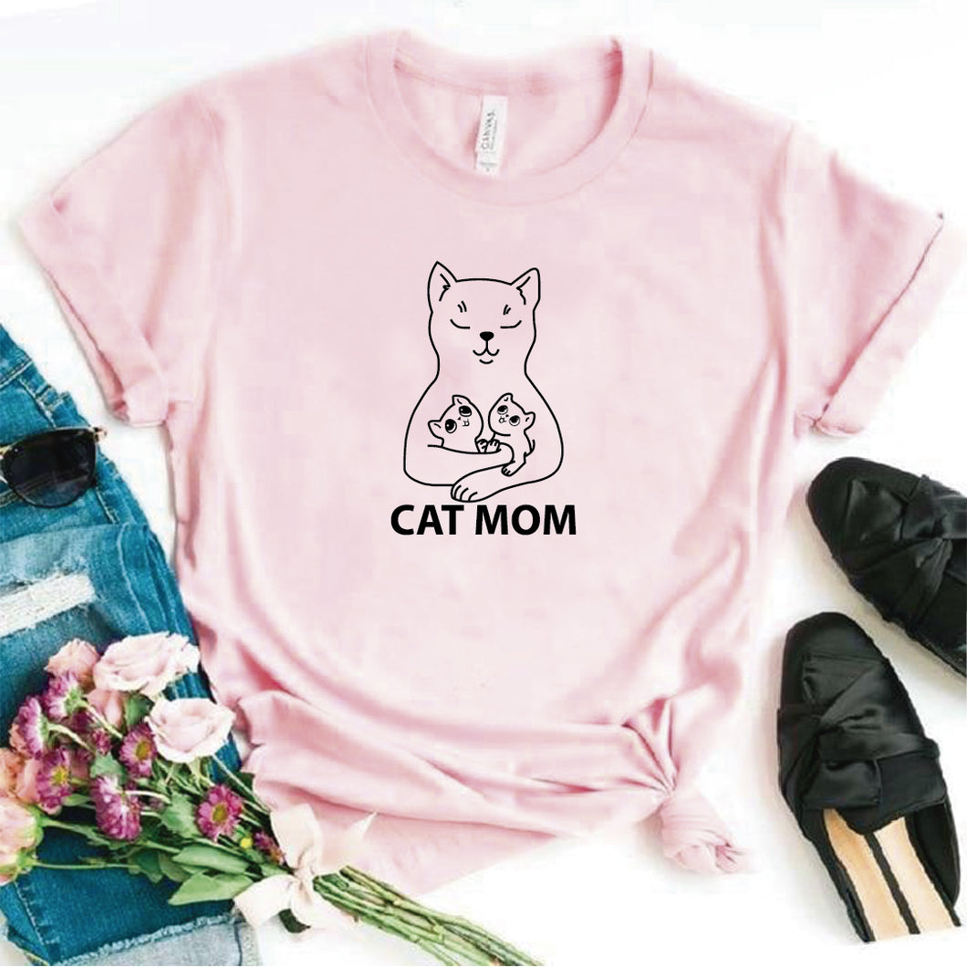 Camisa estampada  tipo T-shirt  Cat mom 3