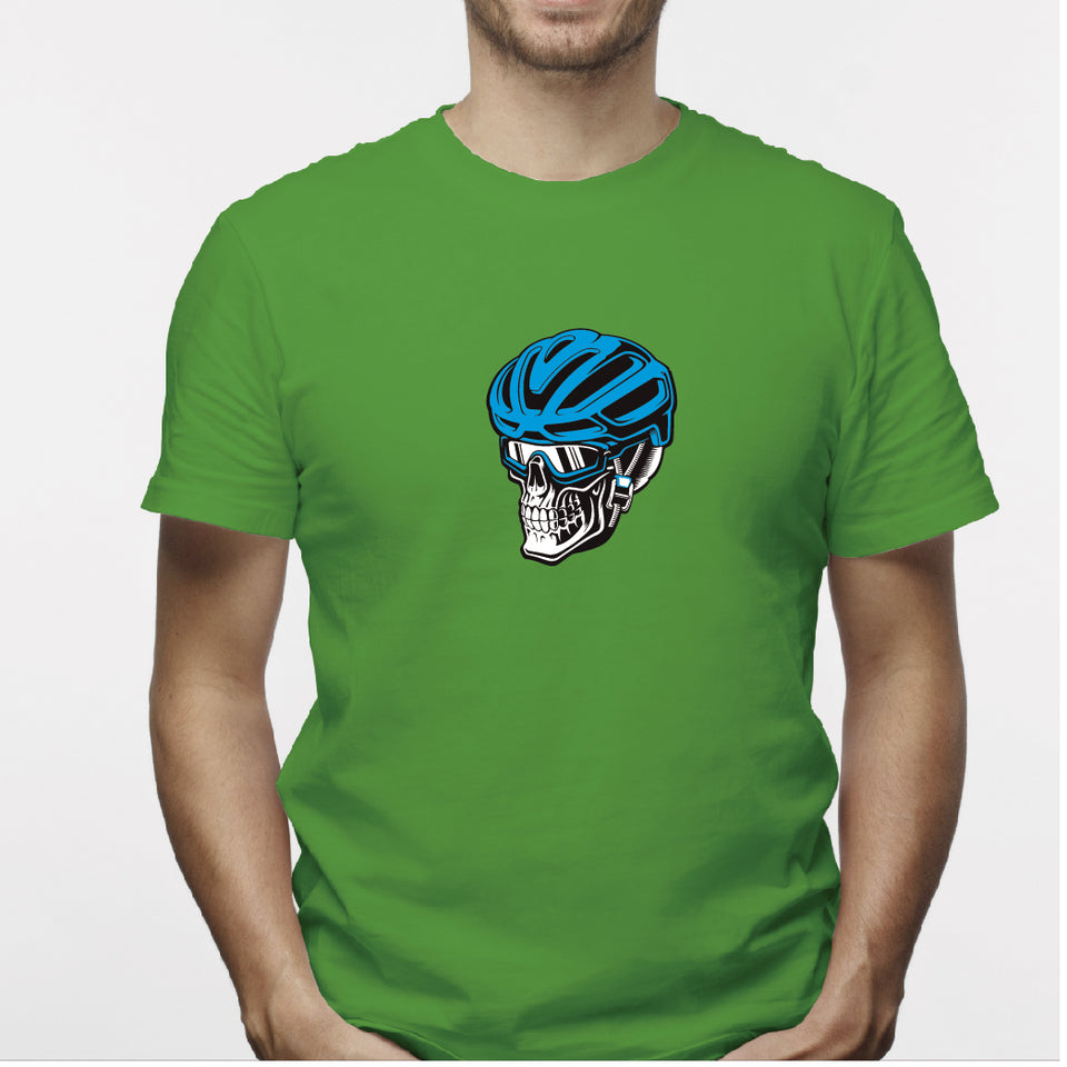 Camisa estampada para hombre  tipo T-shirt Calavera Ciclista