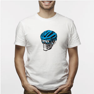 Camisa estampada para hombre  tipo T-shirt Calavera Ciclista