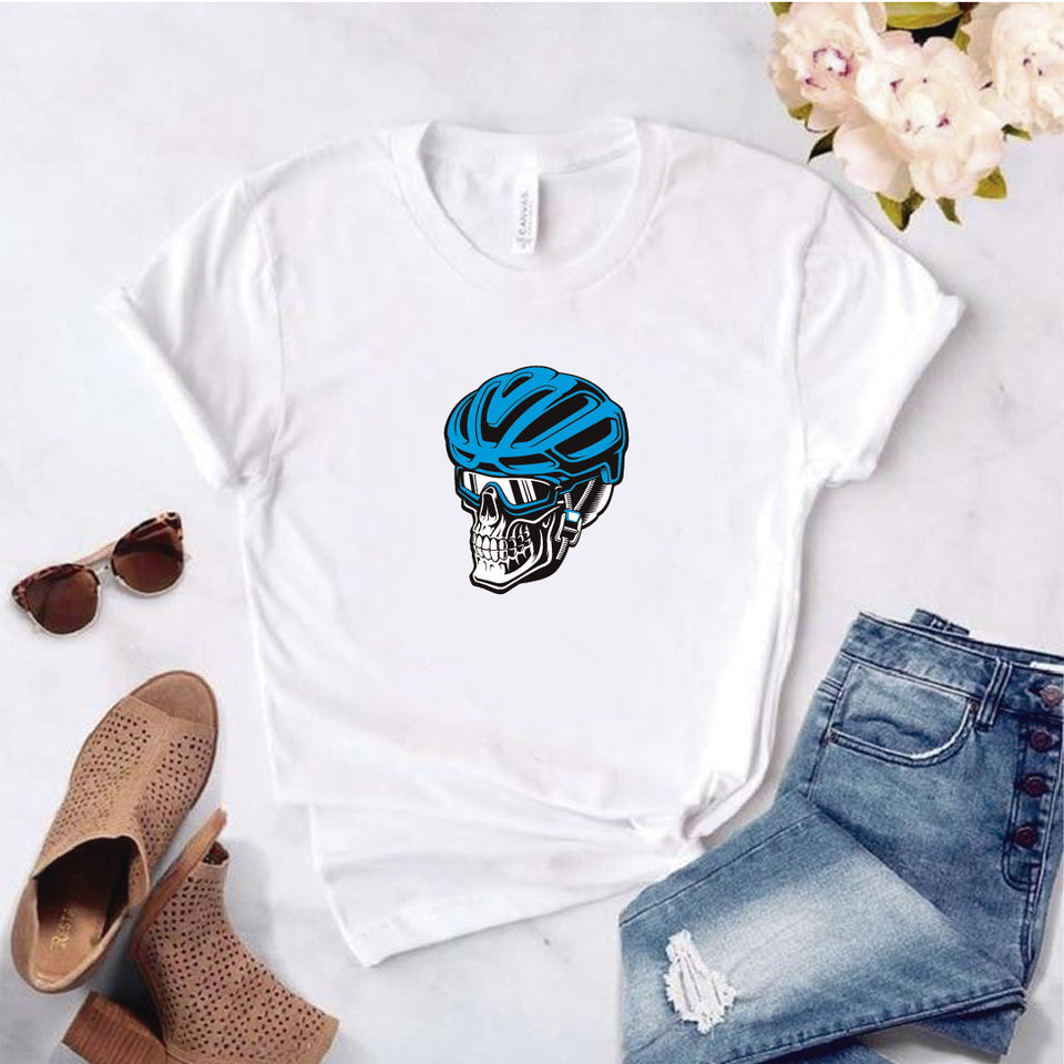 Camisa estampada  tipo T-shirt Calavera Ciclista
