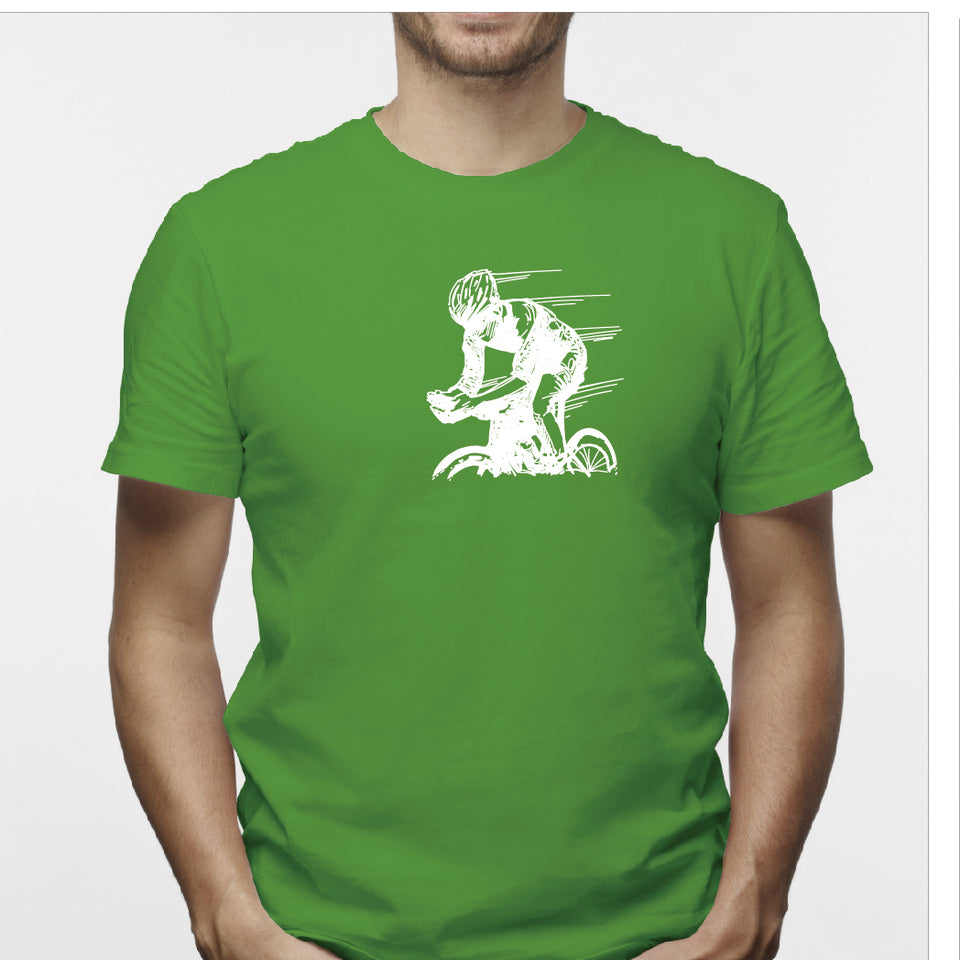 Camisa estampada para hombre  tipo T-shirt Ciclista Dibujo