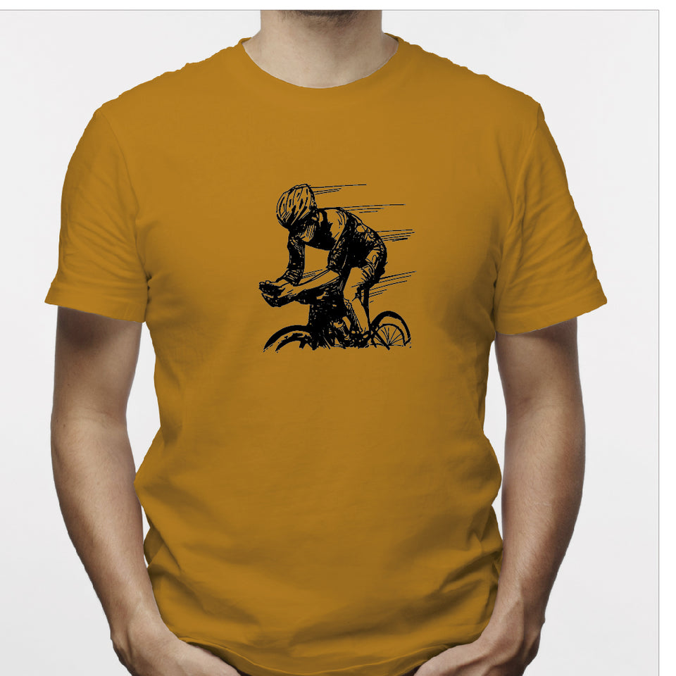 Camisa estampada para hombre  tipo T-shirt Ciclista Dibujo