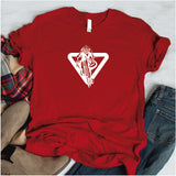 Camisa estampada  tipo T-shirt Ciclista señal de transito