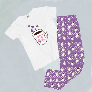 Pijama estampada de pantalón Largo COFFE LOVER