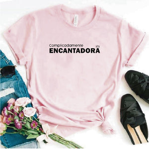 Camiseta Estampada T-shirt Complicadamente encantadora