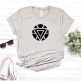 Camisa estampada tipo T- shirt Corazón Iron man