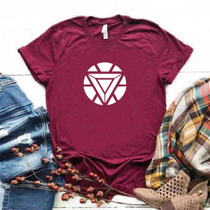 Camisa estampada tipo T- shirt Corazón Iron man