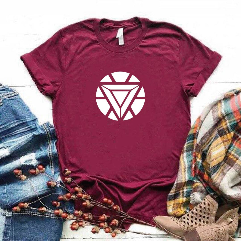 Camisa estampada tipo T- shirt Corazón Iron man