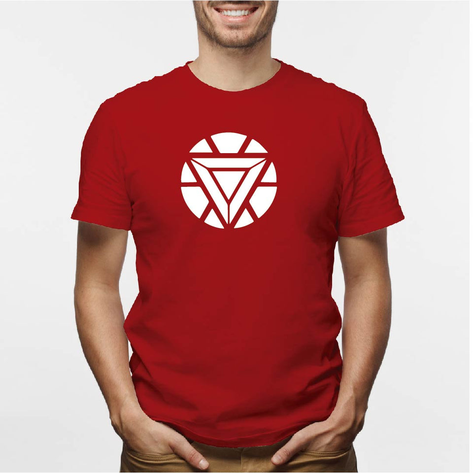 Camisa estampada para hombre  tipo T-shirt Corazón Iron man