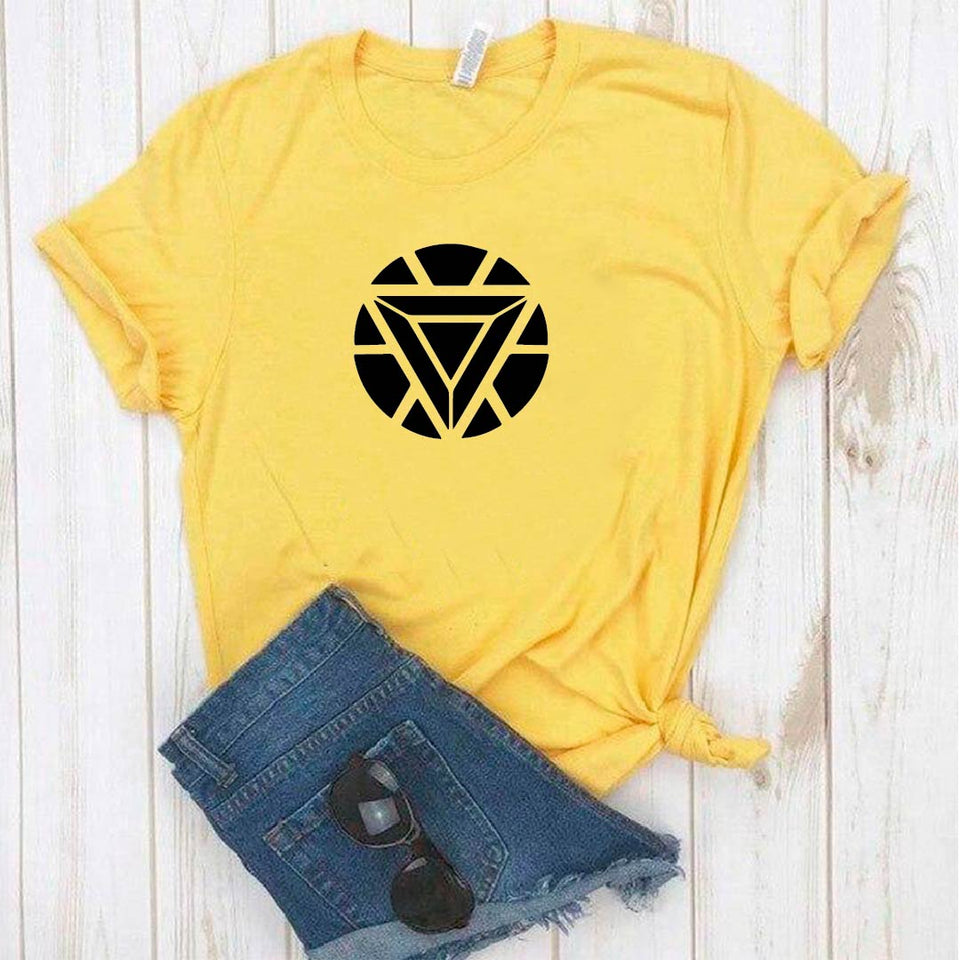 Camisa estampada tipo T- shirt Corazón Iron man