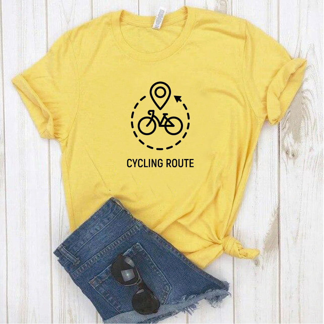 Camisa estampada  tipo T-shirt BICICLETA CYCLING ROUTE