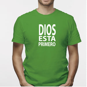 Camiseta estampada hombre T-shirt Dios esta primero