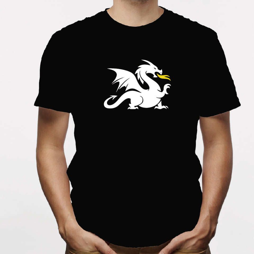 Camisa estampada para hombre  tipo T-shirt Dragón Llama
