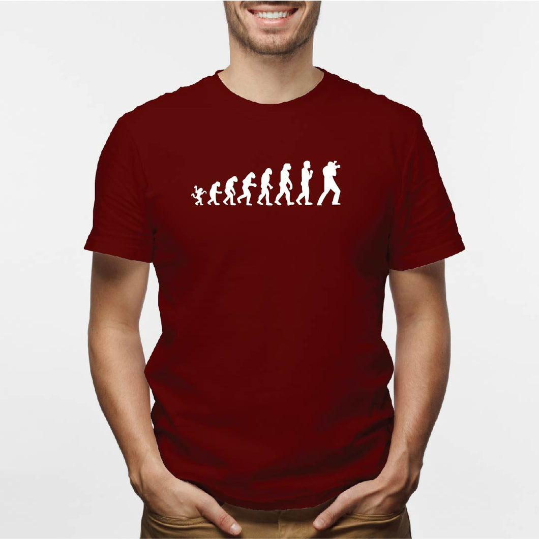 Camisa estampada para hombre  tipo T-shirt EVOLUCION FOTOGRAFO