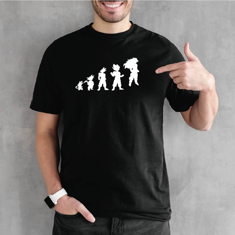 Camisa estampada para hombre  tipo T-shirt EVOLUCION GOKU