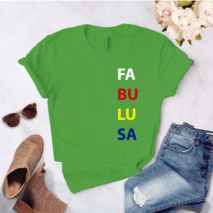 Camisa estampada  tipo T-shirt  FABULOSA