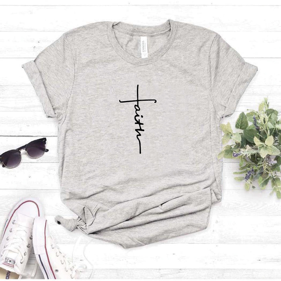 Camiseta estampadas T-shirt faith vertical