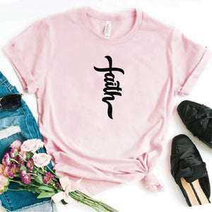 Camisa estampada tipo T- shirt Faith